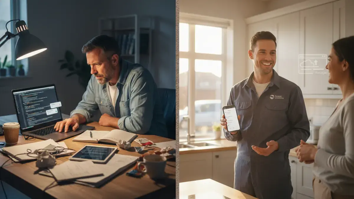 Example electrician homepage